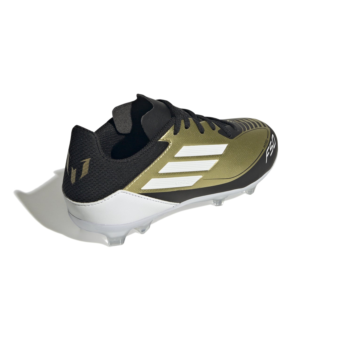 adidas F50 League MESSI FG Firm Ground Junior- Gold/White/Black