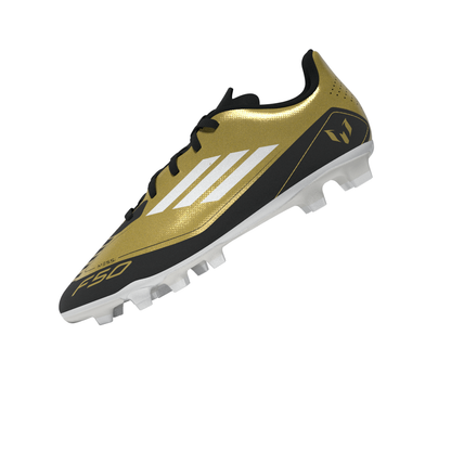adidas F50 Club MESSI FG Firm Ground Junior- Gold/White/Black
