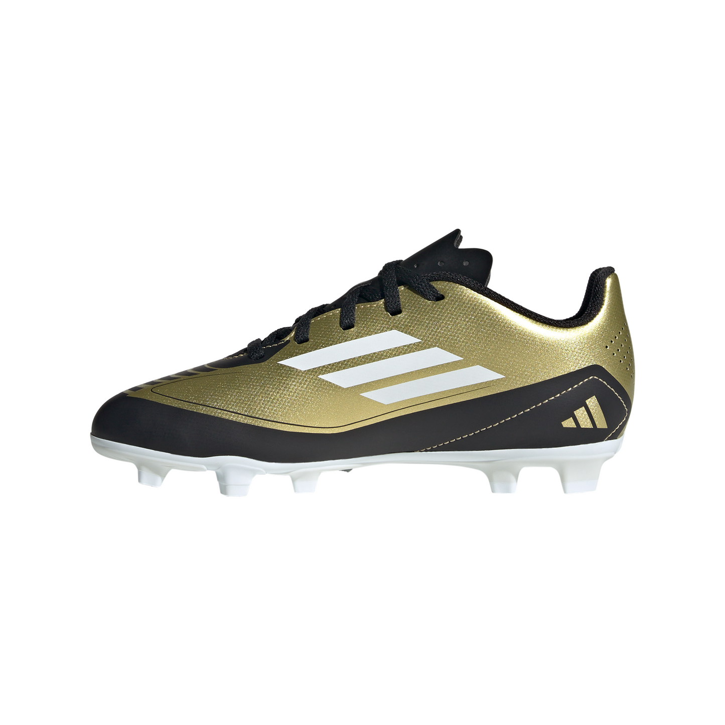 adidas F50 Club MESSI FG Firm Ground Junior- Gold/White/Black