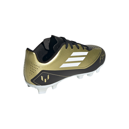 adidas F50 Club MESSI FG Firm Ground Junior- Gold/White/Black