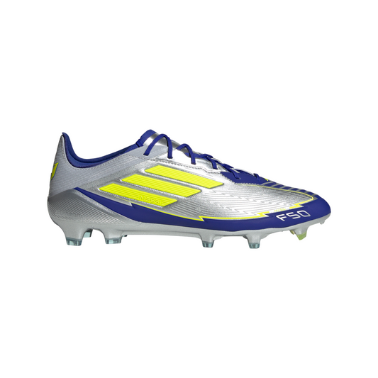 adidas F50 League MESSI FG/MG Junior - Silver / Blue / Neon