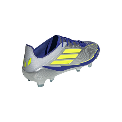 adidas F50 League MESSI FG/MG Junior - Silver / Blue / Neon
