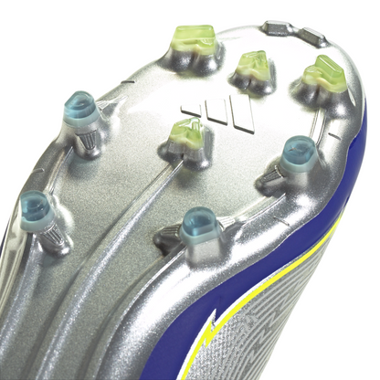 adidas F50 League MESSI FG/MG Junior - Silver / Blue / Neon