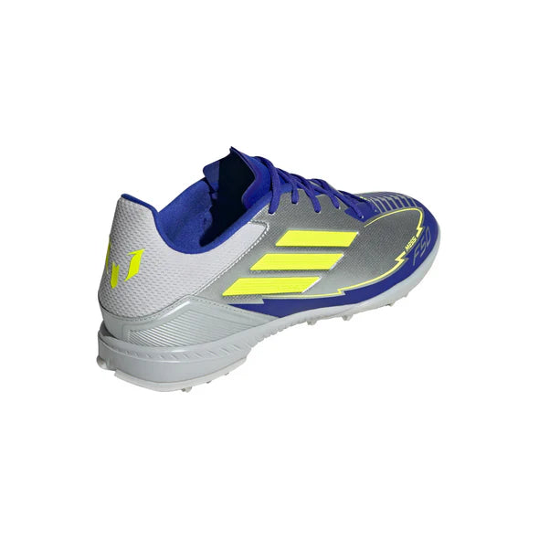 adidas F50 League TF Turf Shoes MESSI - Silver / Blue / Neon