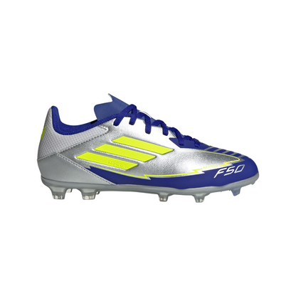 adidas F50 League MESSI TF Turf Junior - Silver / Blue / Neon
