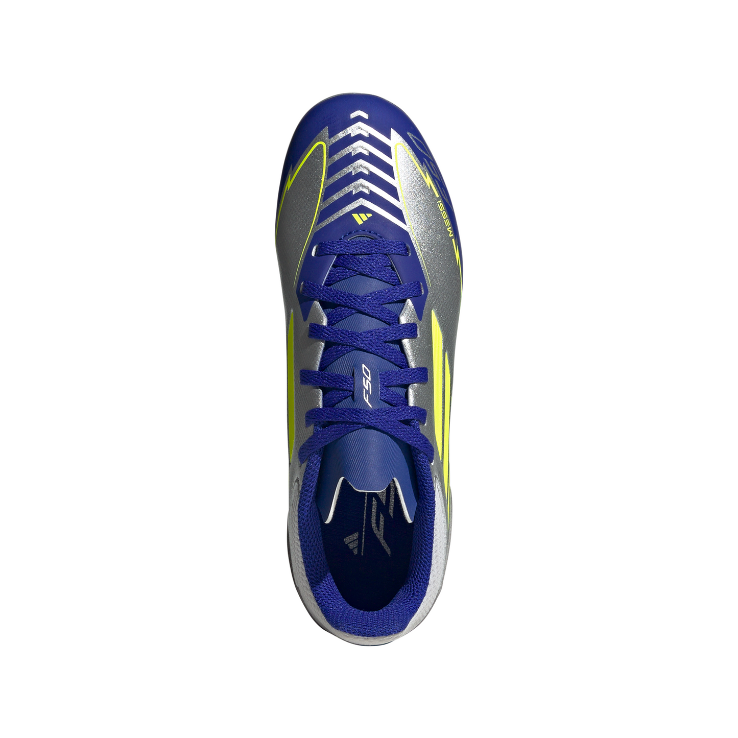 adidas F50 League MESSI TF Turf Junior - Silver / Blue / Neon