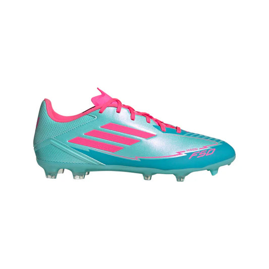 adidas F50 League FG/MG MESSI Cleat Shoes - flash aqua/lucid pink/lucid cyan