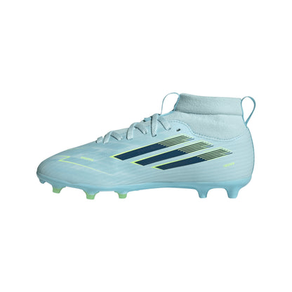 adidas F50 Sparkfusion League Kids FG/AG Firm Ground/Artificial Grass-Almost Blue / Dusky Petrol / Hi-Res Yellow