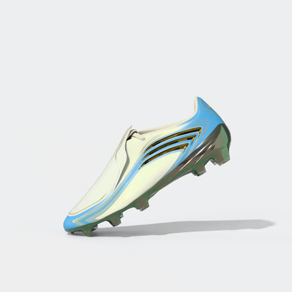 adidas F50 Elite Messi FG Firm Ground Soccer Cleats - Ivory / Semi Blue Burst / Icey Blue