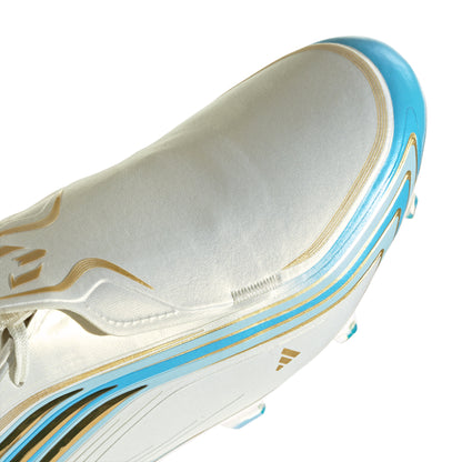 adidas F50 Elite Messi FG Firm Ground Soccer Cleats - Ivory / Semi Blue Burst / Icey Blue