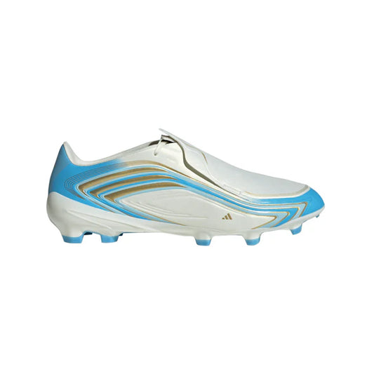 adidas F50 League FG Firm Ground Soccer Cleats MESSI - Ivory / Semi Blue Burst / Icey Blue