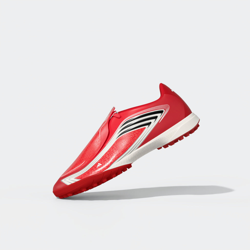 adidas F50 Messi League TF Turf Soccer Shoes - Lucid Red/ Core Black/ Pure Ruby