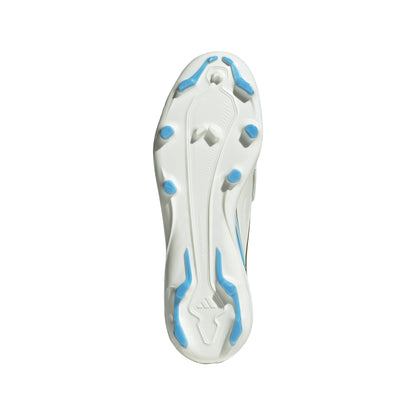 adidas F50 Messi League Junior FG Firm Ground Soccer Cleats - Ivory / Semi Blue Burst / Icey Blue