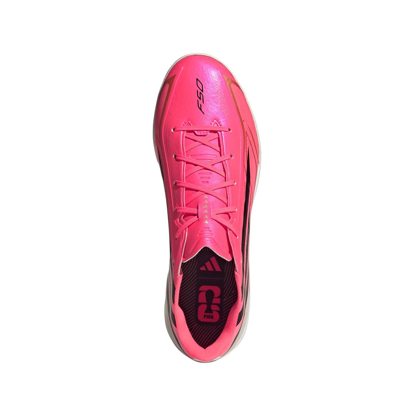 adidas F50 HyperFast League TF Turf Shoes - Soltur/Cblack/Goldmt