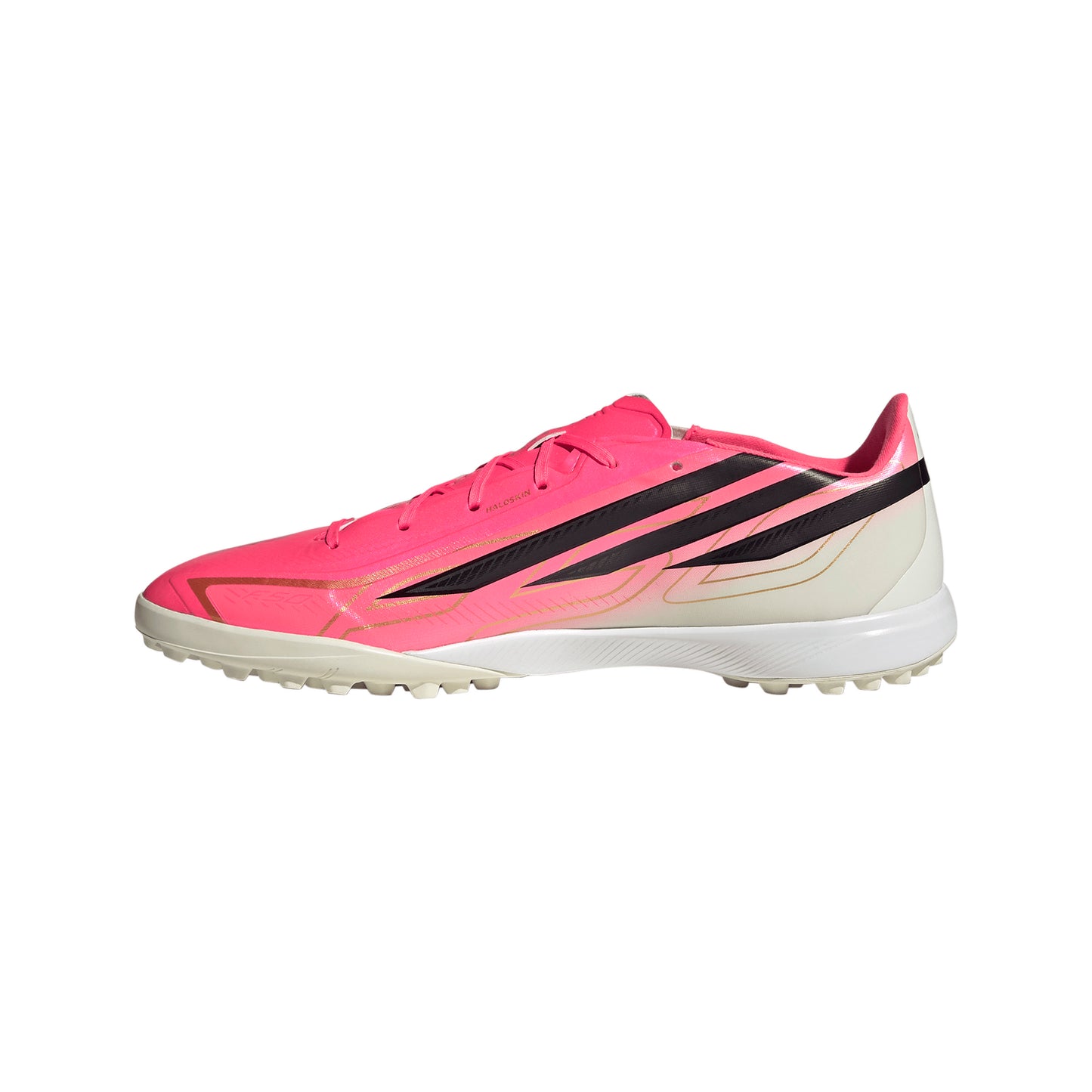 adidas F50 HyperFast League TF Turf Shoes - Soltur/Cblack/Goldmt