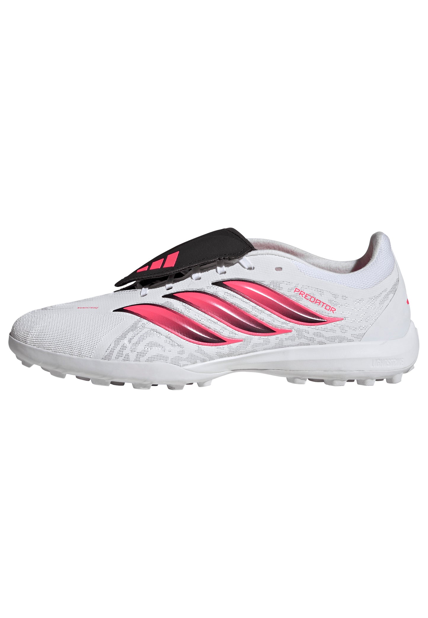 adidas Predator League FoldTongue FT TF Turf Soccer Shoes - Ftwr White/Solar Turbo/Core Black