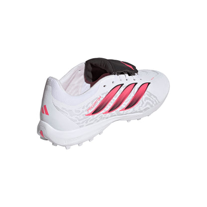 adidas Predator League FoldTongue FT TF Turf Soccer Shoes - Ftwr White/Solar Turbo/Core Black