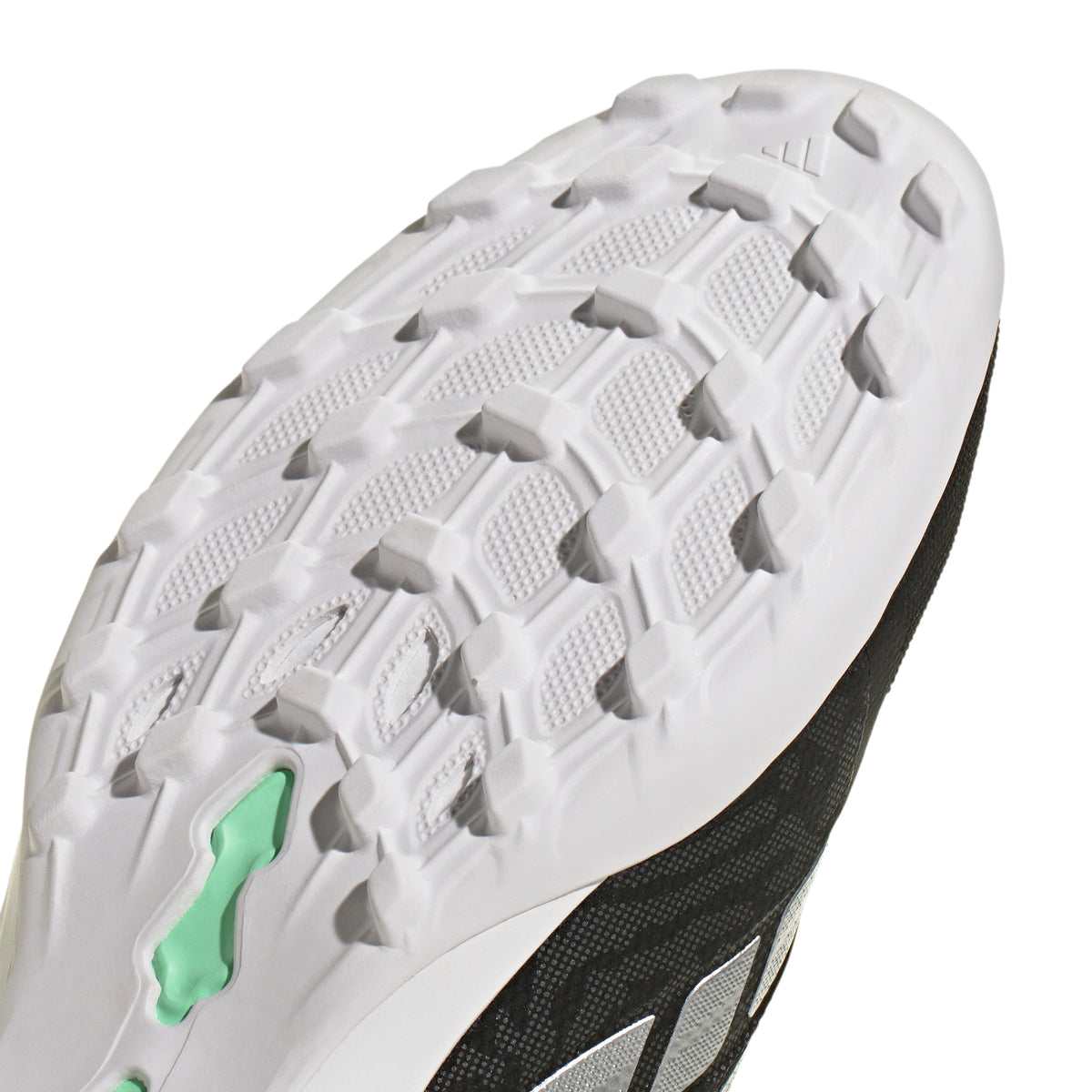 adidas Predator League FT Fold Tongue TF Turf Soccer Shoes - Core Black/ Silver Metal/ Pulse Mint