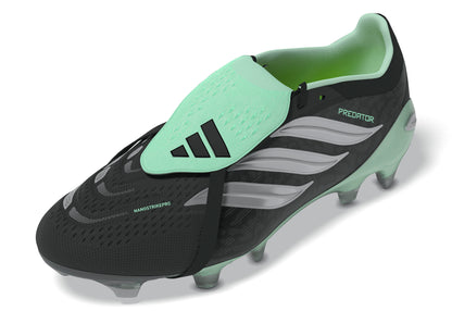 adidas Predator Pro FT FG Firm Ground Soccer Cleats - Core Black/ Silver Met/ Pulse Mint