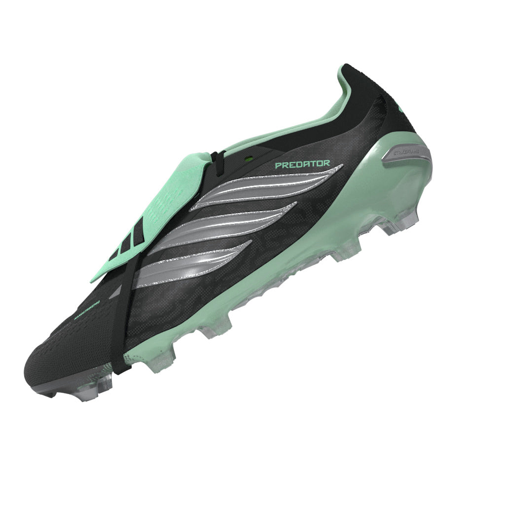 adidas Predator Pro FT FG Firm Ground Soccer Cleats - Core Black/ Silver Met/ Pulse Mint