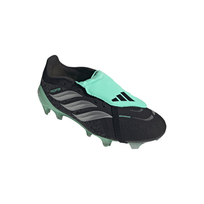 adidas Predator Pro FT FG Firm Ground Soccer Cleats - Core Black/ Silver Met/ Pulse Mint
