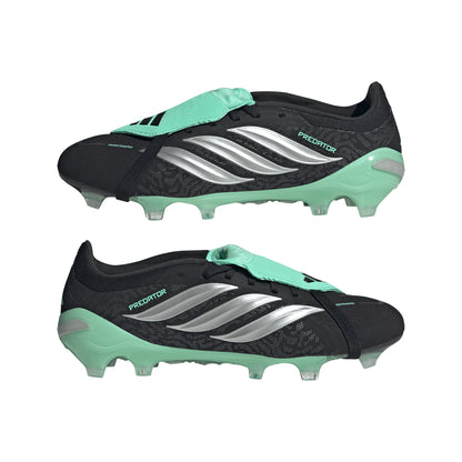 adidas Predator Pro FT FG Firm Ground Soccer Cleats - Core Black/ Silver Met/ Pulse Mint
