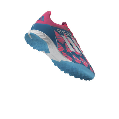 adidas F50 Pro TF Turf Shoes- Solar Blue/ FTWhite/ Solar Pink