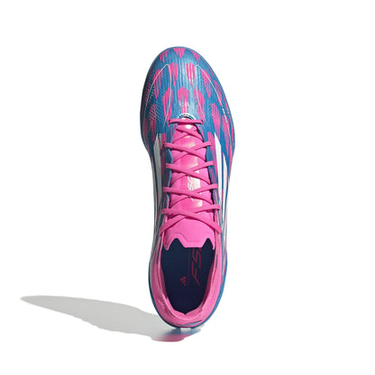 adidas F50 Pro TF Turf Shoes- Solar Blue/ FTWhite/ Solar Pink