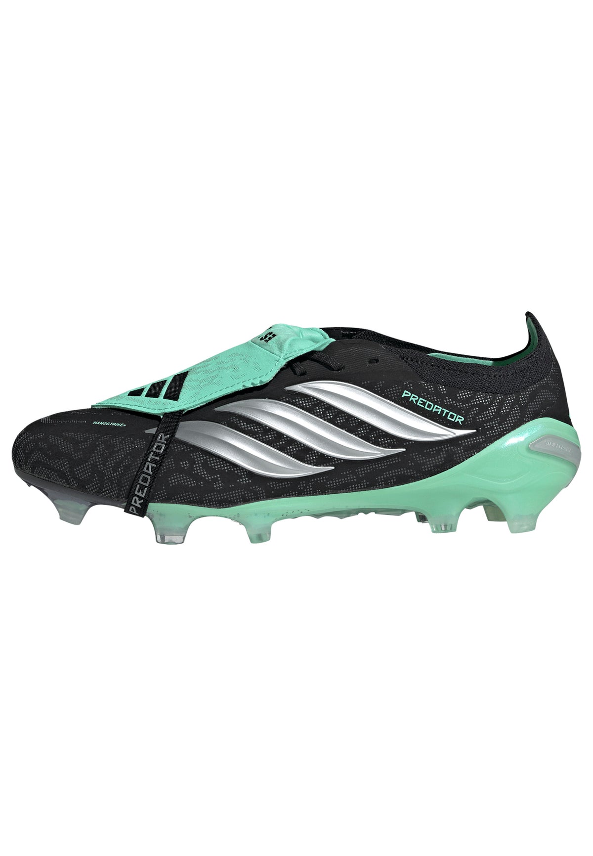adidas Predator Elite FT FG Firm Ground - Core Black/Silver Met/Pulse Mint