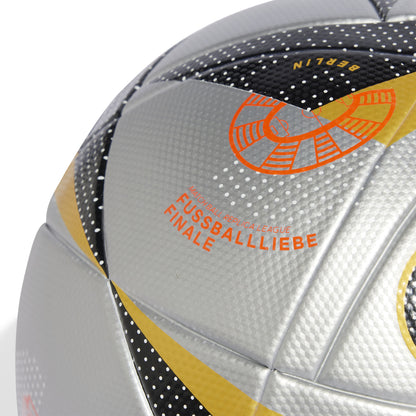 adidas Euro Cup Final Soccer Ball - Silver/ Black/ Orange