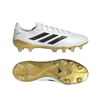 adidas Copa Pure 3 Elite FG Firm Ground Soccer Cleats- Zero Metallic /Core Black/Gold Metallic