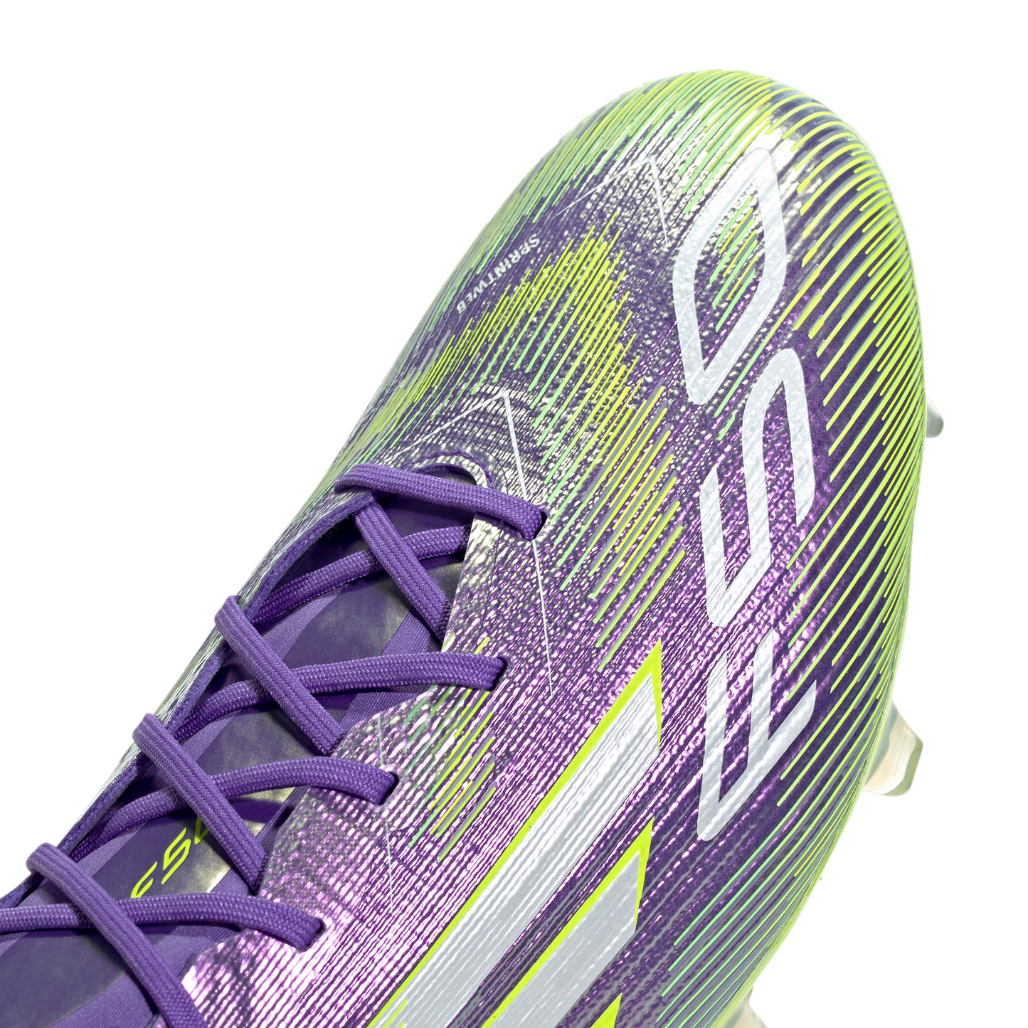 adidas F50 Elite FG Firm Ground Soccer Cleats- Purple Rush / Cloud White / Lucid Lemon