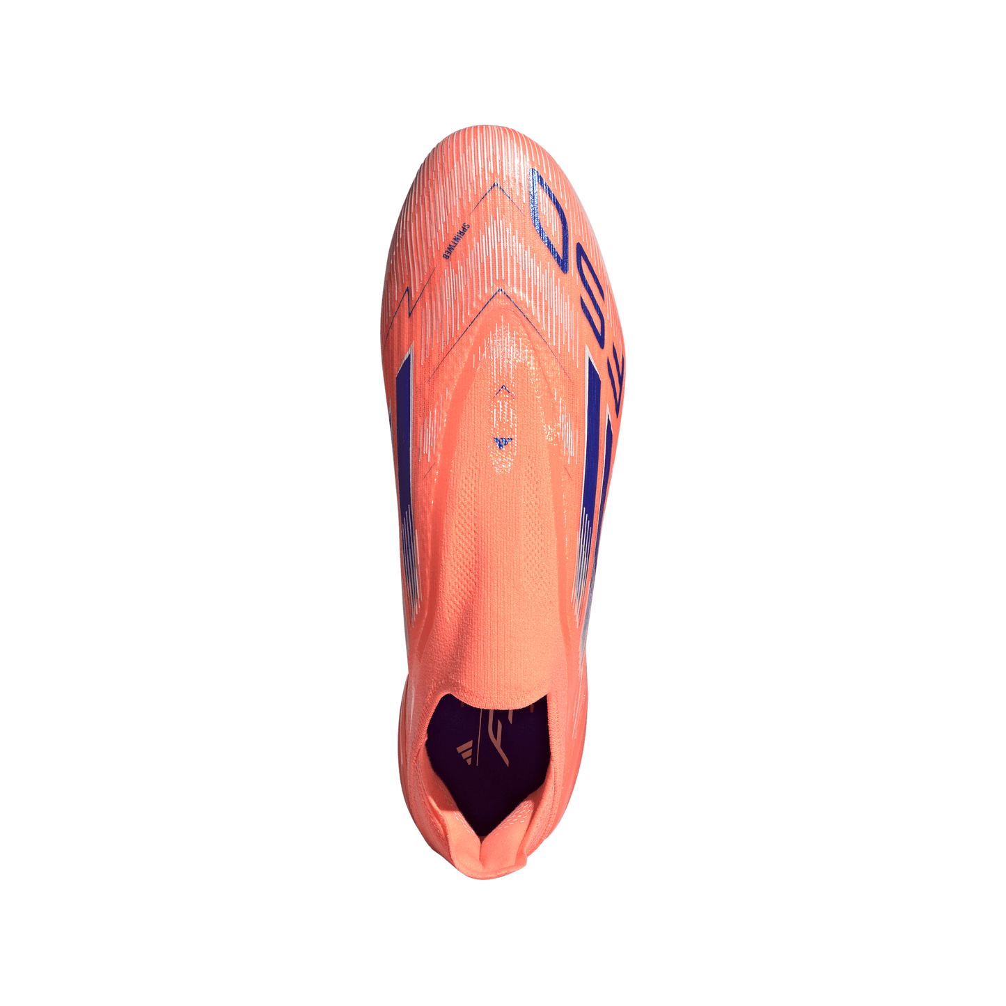 adidas F50 Elite Laceless FG Firm Ground Soccer Cleats- Beam Orange / Lucid Blue / Cloud White