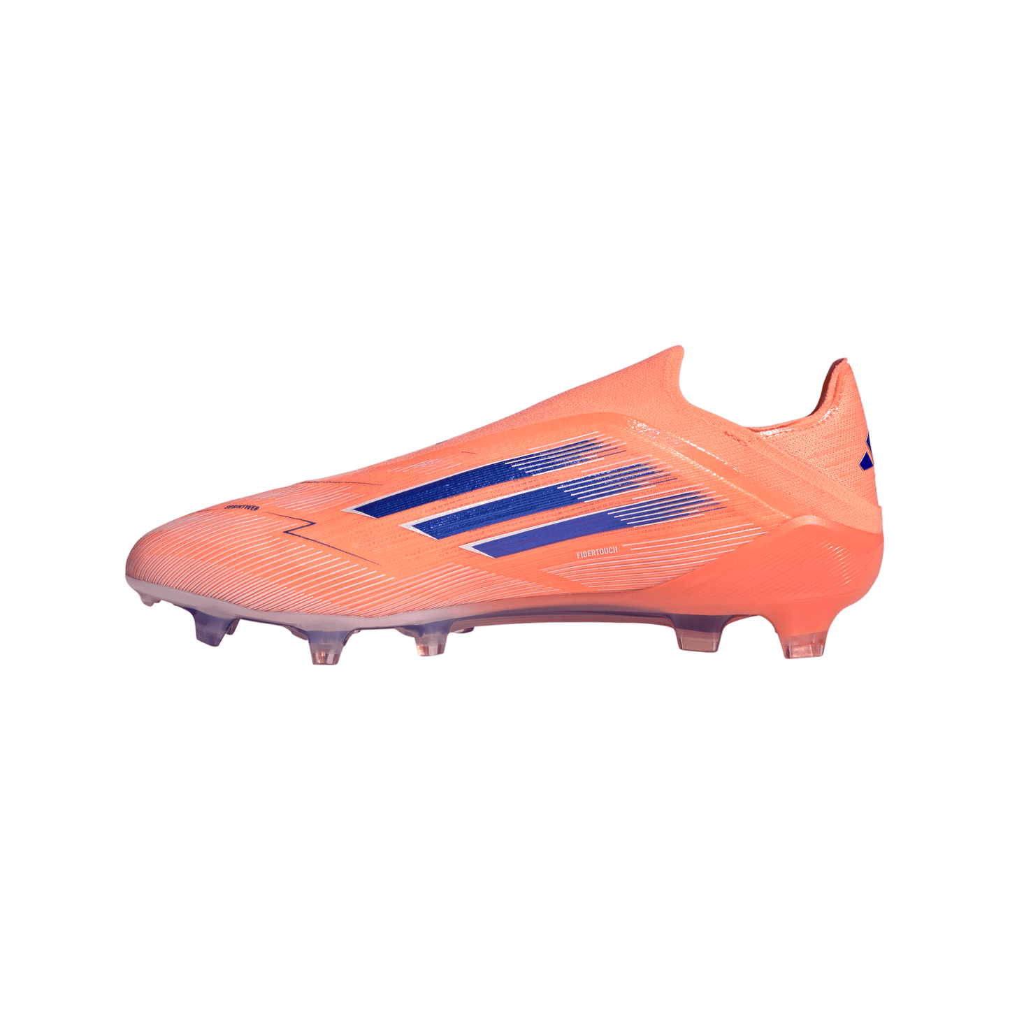 adidas F50 Elite Laceless FG Firm Ground Soccer Cleats- Beam Orange / Lucid Blue / Cloud White