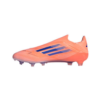 adidas F50 Elite Laceless FG Firm Ground Soccer Cleats- Beam Orange / Lucid Blue / Cloud White