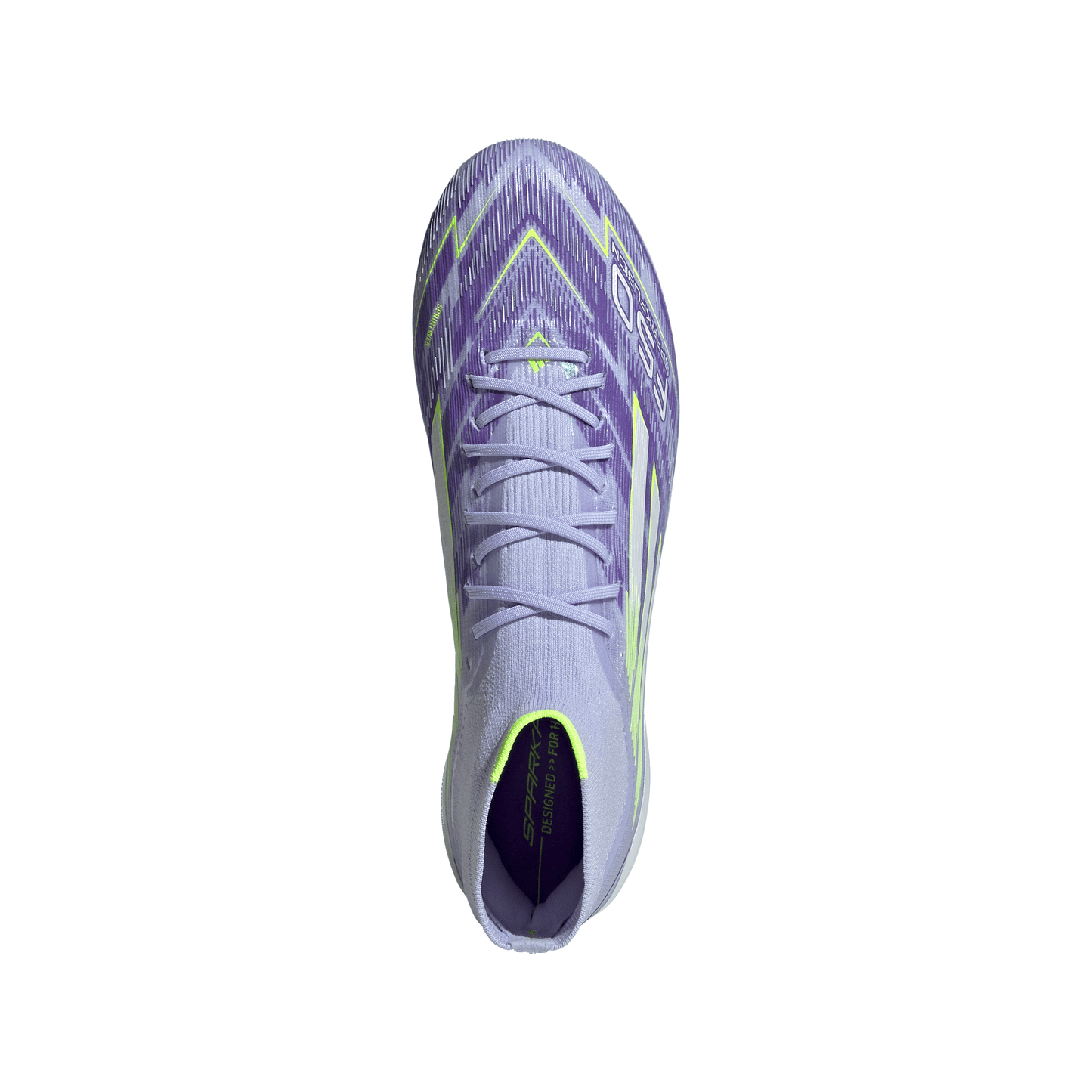 adidas Women’s F50 Sparkfusion Elite Mid FG Firm Ground/Artificial Grass - Violet Tone/ Lucid Lemon/Purple Rush