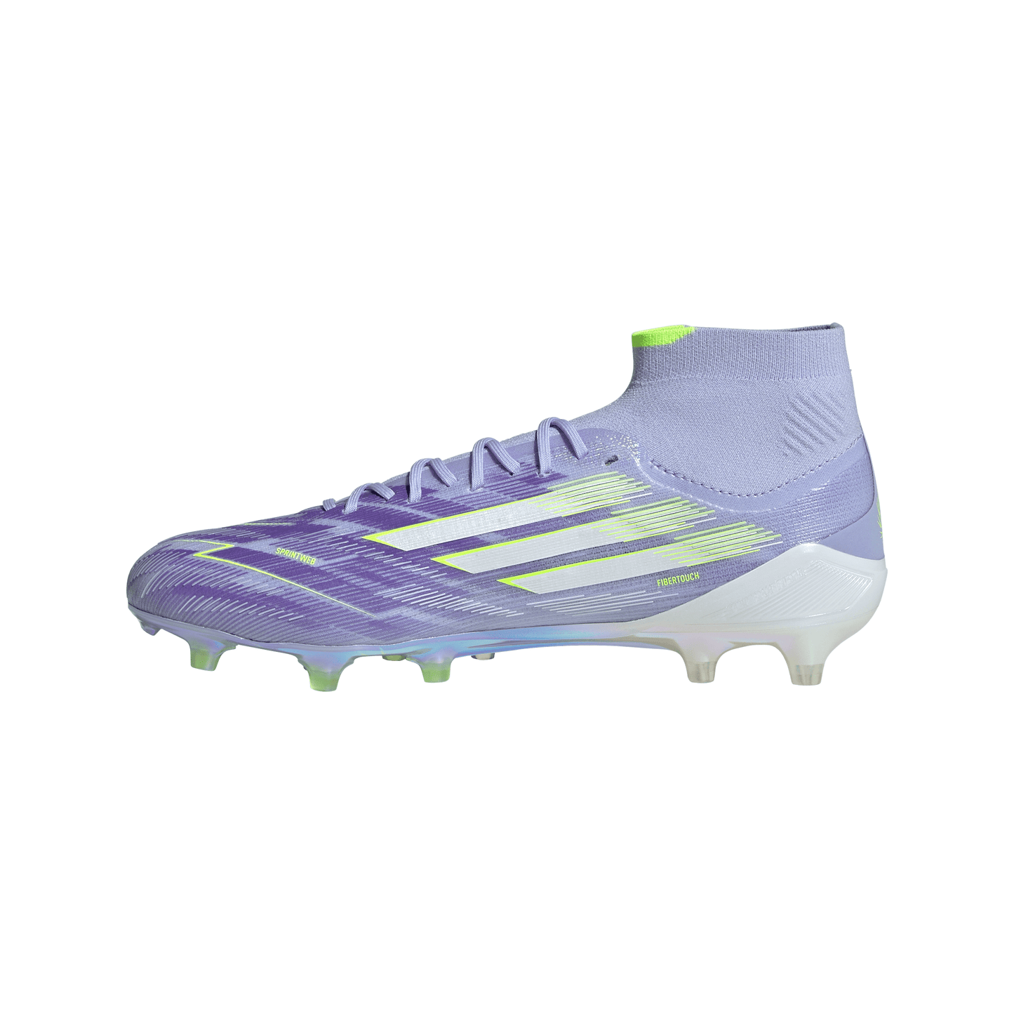 adidas Women’s F50 Sparkfusion Elite Mid FG Firm Ground/Artificial Grass - Violet Tone/ Lucid Lemon/Purple Rush