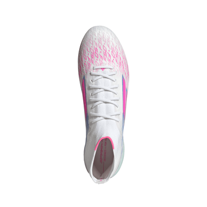 adidas Women’s F50 Sparkfusion Elite Mid FG Firm Ground/Artificial Grass - Cloud White / Lucid Pink / Cloud White