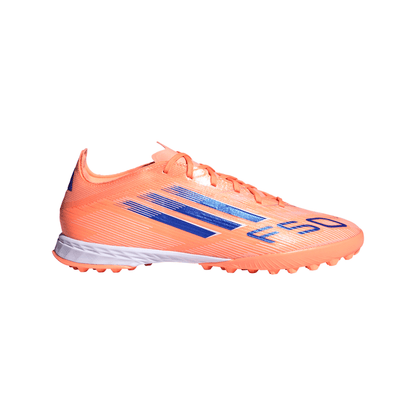 adidas F50 Pro TF Turf Soccer Shoes - Beam Orange / Lucid Blue/ Ftwr White