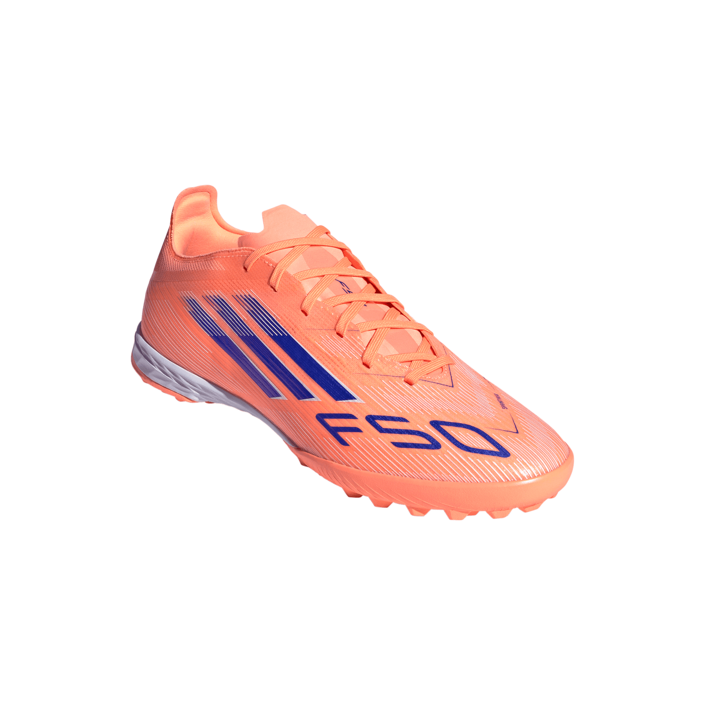 adidas F50 Pro TF Turf Soccer Shoes - Beam Orange / Lucid Blue/ Ftwr White