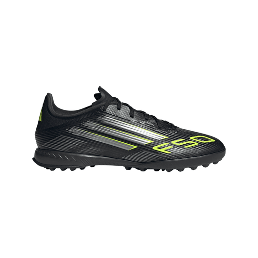 adidas F50 League TF Turf Shoes - Core Black/Carbon/Lucid Lemon