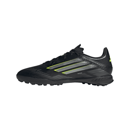 adidas F50 League TF Turf Shoes - Core Black/Carbon/Lucid Lemon