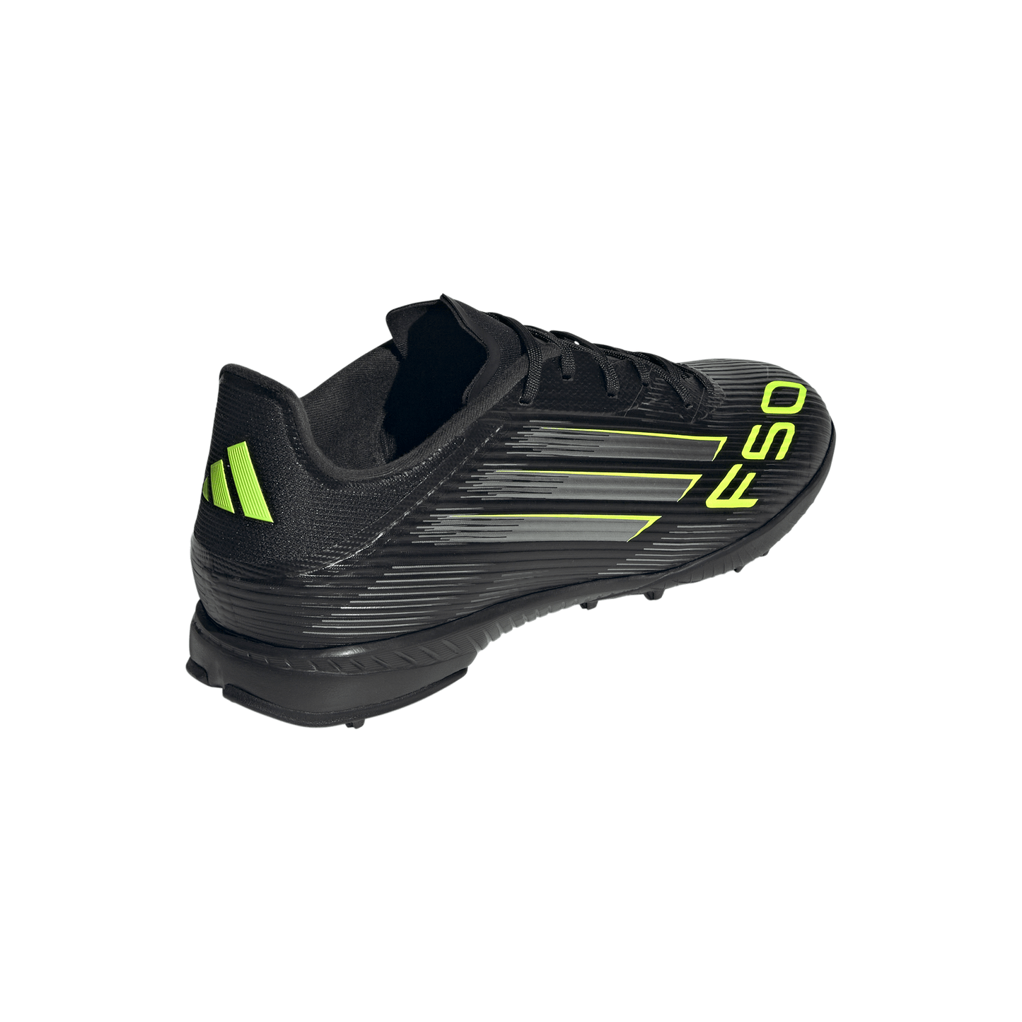 adidas F50 League TF Turf Shoes - Core Black/Carbon/Lucid Lemon