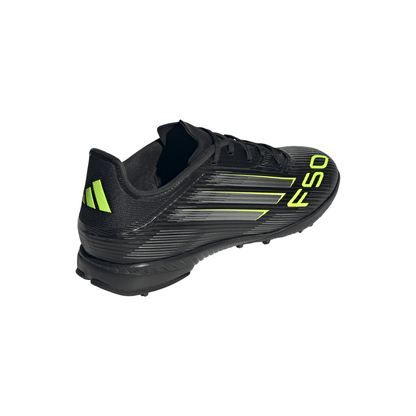 adidas F50 League TF Turf Shoes - Core Black/Carbon/Lucid Lemon