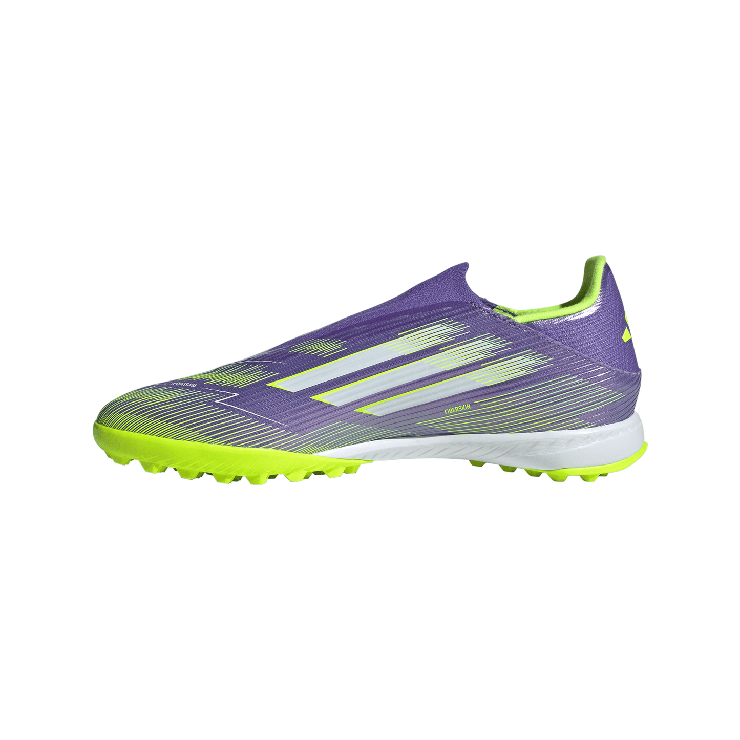 adidas F50 League LL TF Turf Soccer Shoes - Ftwr Purple/ Core Black/Lucid Lemon
