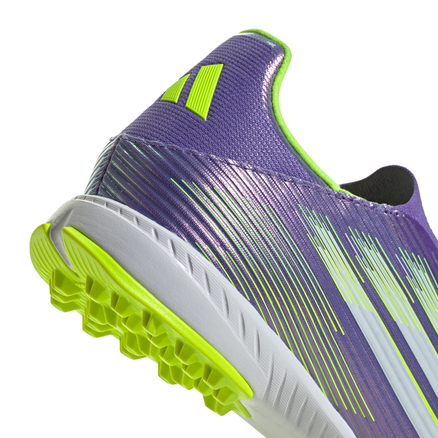 adidas F50 League LL TF Turf Soccer Shoes - Ftwr Purple/ Core Black/Lucid Lemon