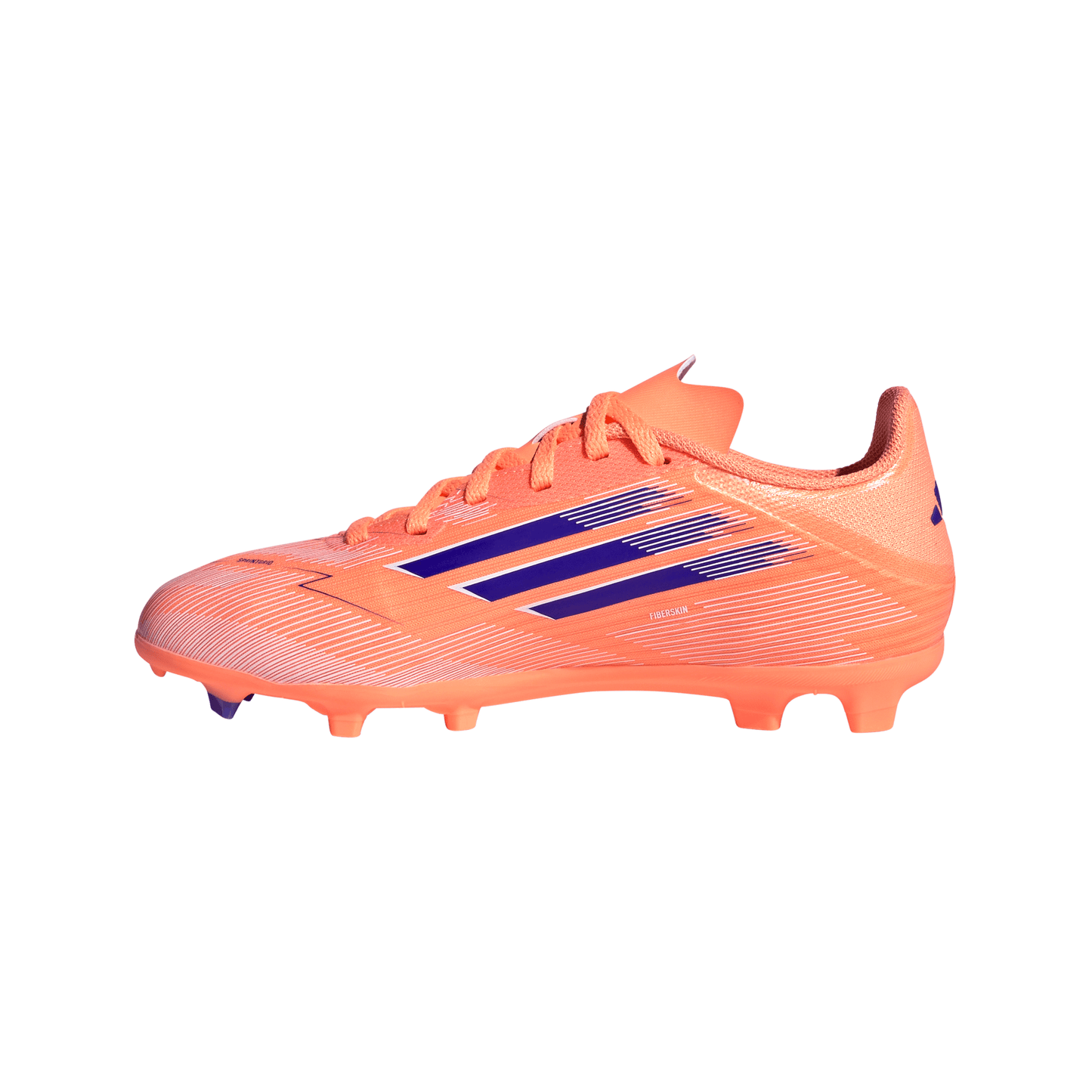 adidas Junior F50 League FG Firm Ground Soccer Shoes - Beam Orange/ Lucid Blue/ FTWhite