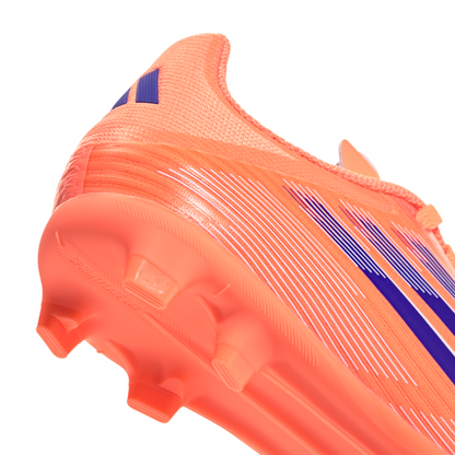 adidas Junior F50 League FG Firm Ground Soccer Shoes - Beam Orange/ Lucid Blue/ FTWhite