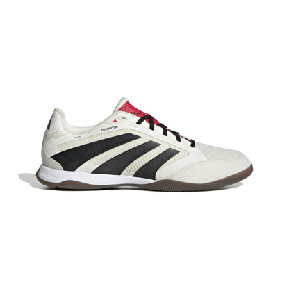 adidas Predator Pro Indoor Soccer Shoes - Off White/Core Black/Pure Ruby