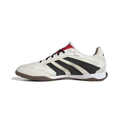 adidas Predator Pro Indoor Soccer Shoes - Off White/Core Black/Pure Ruby